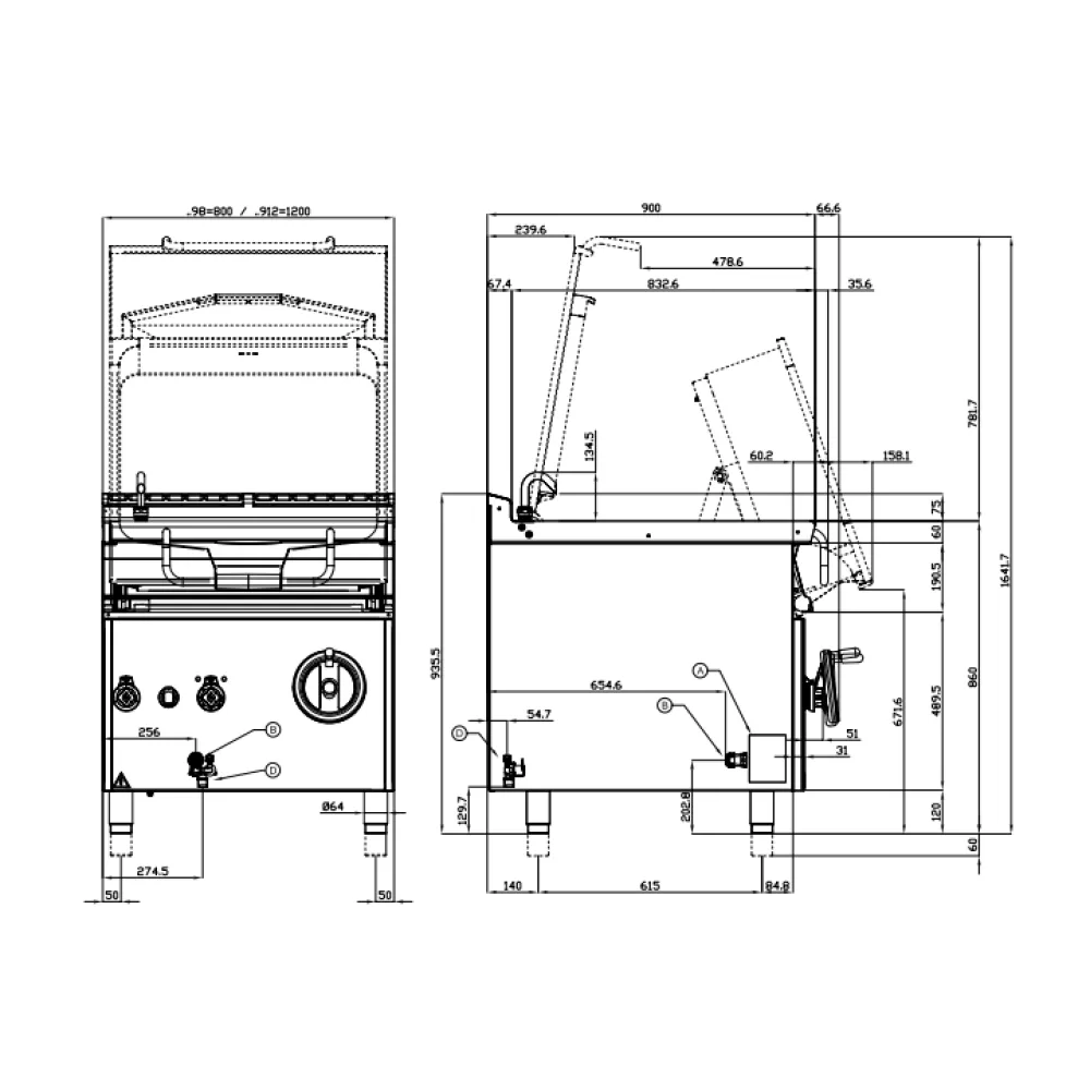 Elektriskā dziļā panna AUTOMATIC 80L 90 MARINE BRM80-98ETX (09130831X)