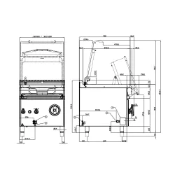 Elektriskā dziļā panna MANUAL 90 80L BR80-98ET