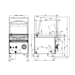 Elektriskā dziļā panna AUTOMATIC 120L 90 MARINE BRM120-912ETX