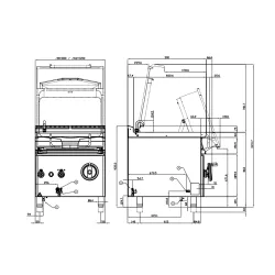 Gāzes dziļā panna AUTOMATIC 120L 90 BRM120-912G