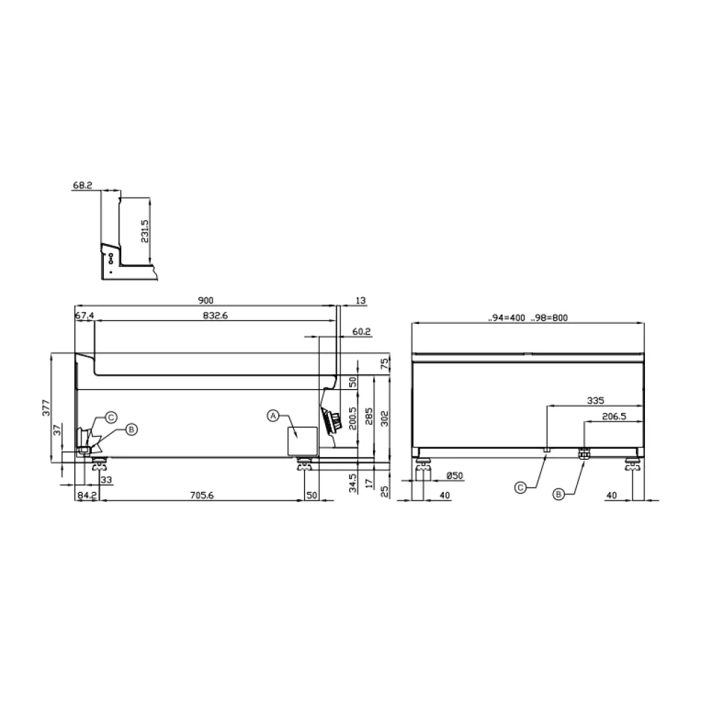 Elektriskais fritieris 13+13L 90 MARINE F2/13T-98ETX (19090830X)