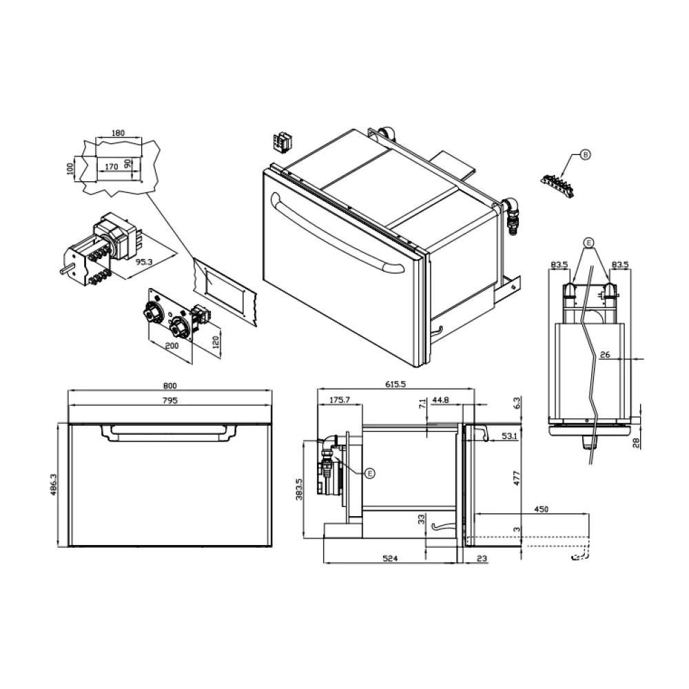 Elektriskā cepeškrāsns Drop-In 70 MARINE FVD-78ETX/V (2651083AX)