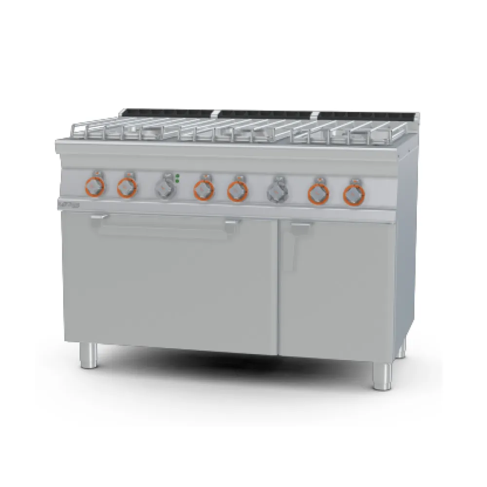 Gāzes plīts ar elektrisko cepeškrāsni, 6 degļi 70 CF6-712GPEV (08691261)