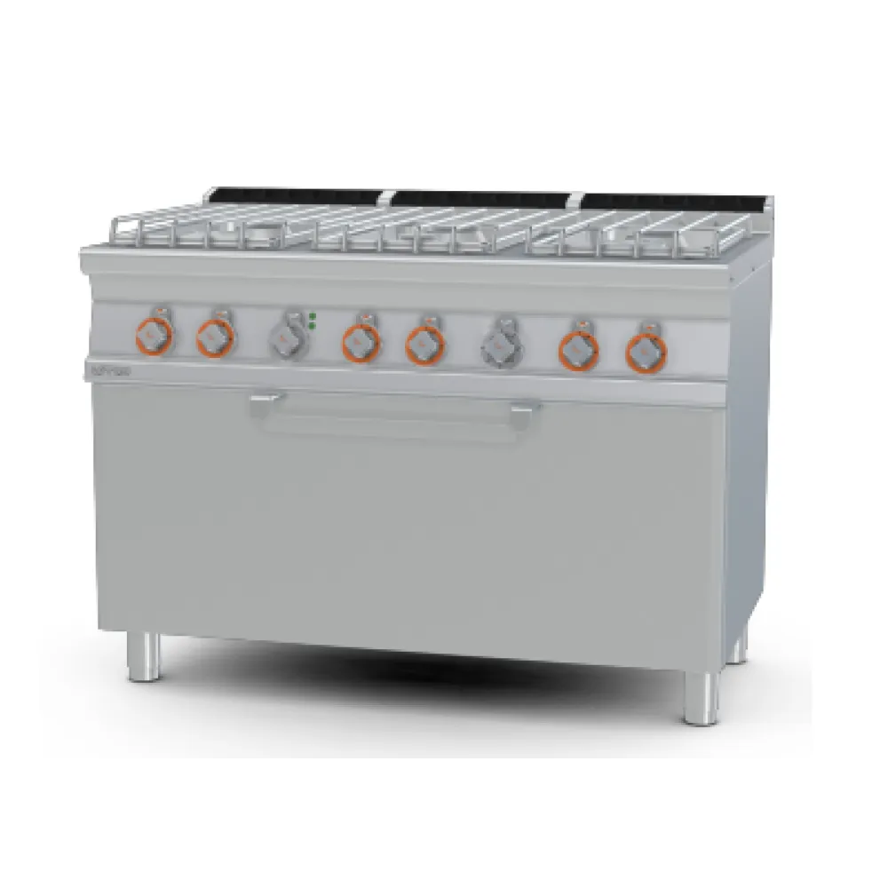 Gāzes plīts ar elektrisko cepeškrāsni, 6 degļi 70 CF6-712GPE (08691260)