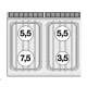 Gāzes plīts ar elektrisko cepeškrāsni MULTIFUNCTION, 4 degļi 70 CFV4-78GPE (08800860)