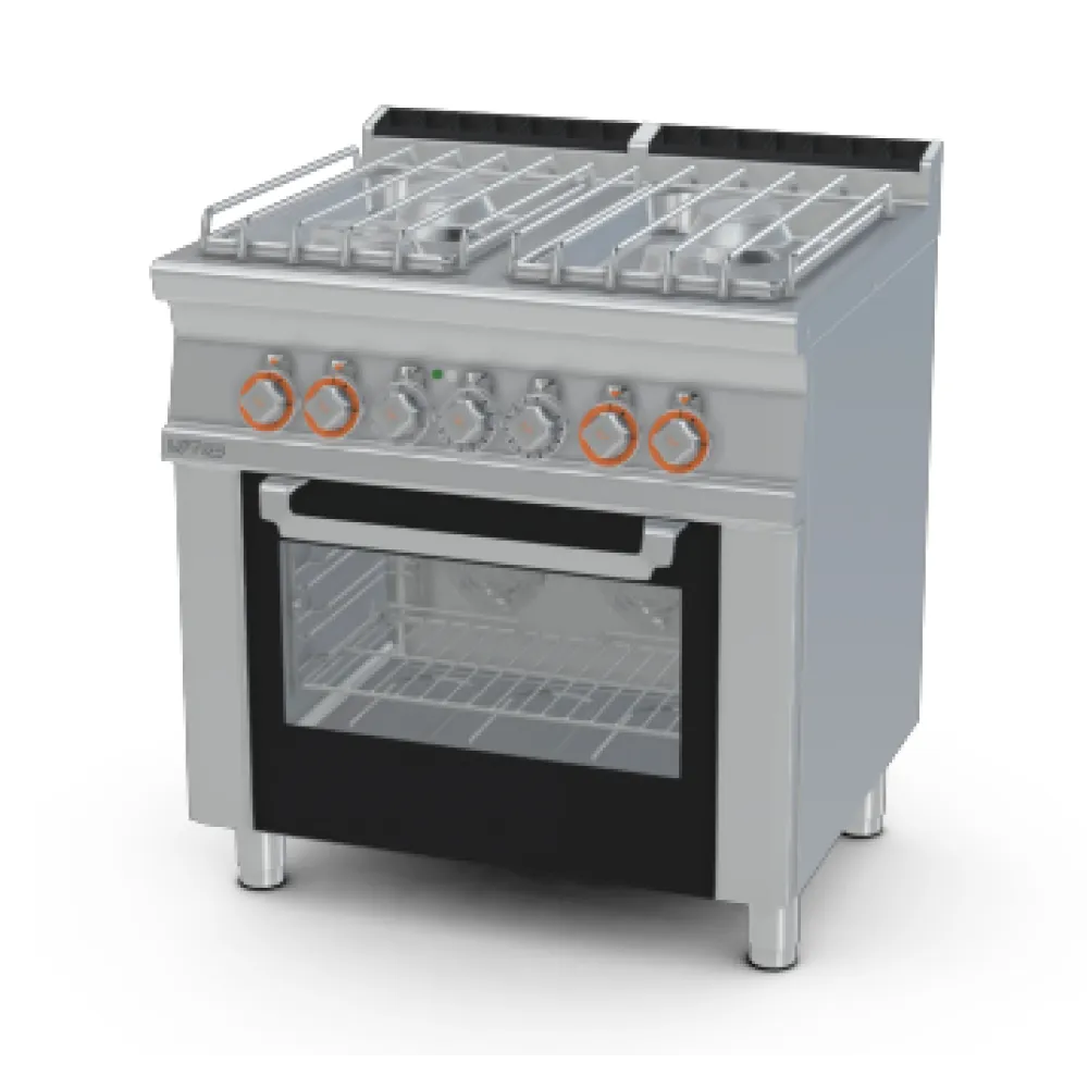 Gāzes plīts ar elektrisko cepeškrāsni MULTIFUNCTION, 4 degļi 70 CFV4-78GPE/V (0880086A)