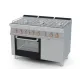 Gāzes plīts ar elektrisko cepeškrāsni MULTIFUNCTION, 6 degļi 70 CFV6-712GPEV/V (0880126A)