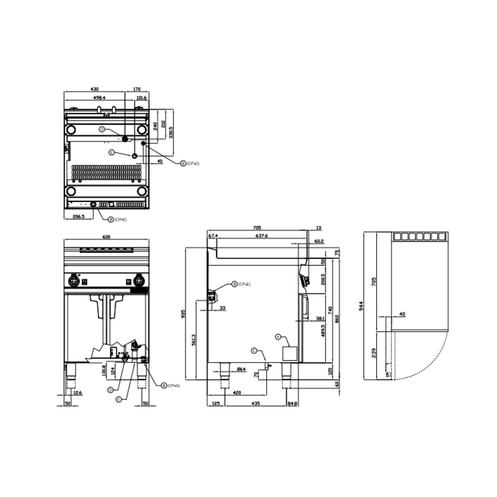Gāzes pastas vārītājs AUTOMATIC 40L 70 CPA-76G (08270655)