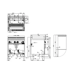 Gāzes pastas vārītājs AUTOMATIC 25+25L 70 CPA-78G