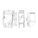 Gāzes grilvirsma 1/2 rievota, ar neitrālo skapi 70 FTLR-76G (08230652)