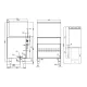 Gāzes fritieris ar neitrālo skapi 45L 70 F45-78G (08260855)